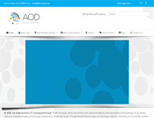 Tablet Screenshot of aod-cloud.com